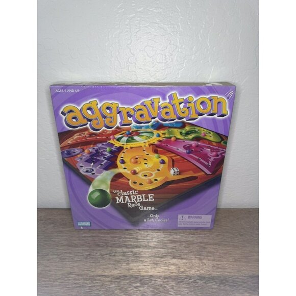 Aggravation Classic Marble Race Game... Only a Lot Cooler - Parker Brothers 2002 - Picture 1 of 2
